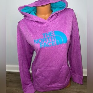 The North Face Women’s Purple Pullover Hoodie Sweatshirt Logo Top Large